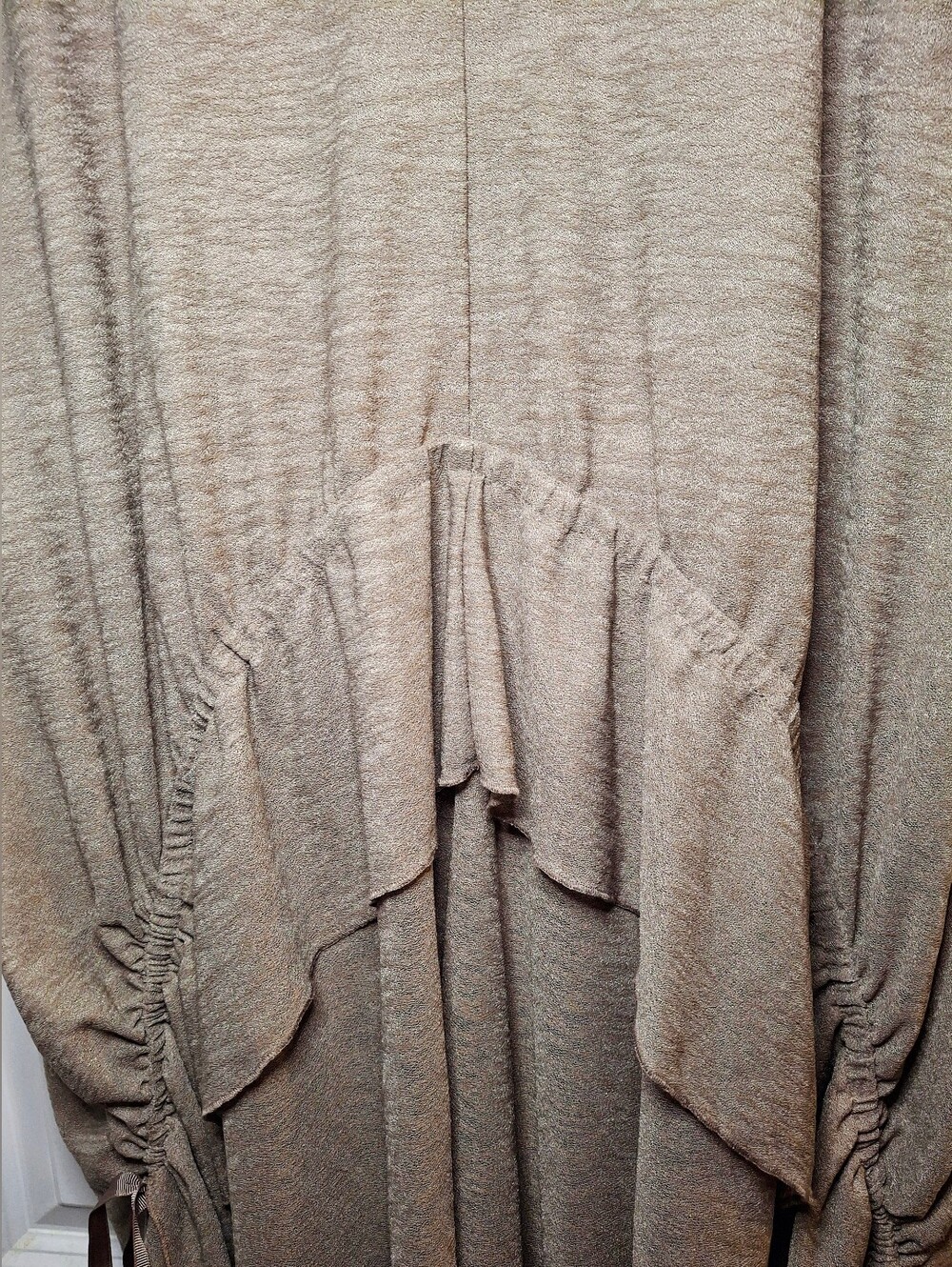 Zara Ruffle Ribbon Short Sleeve Dress (M) - Picture 3 of 8